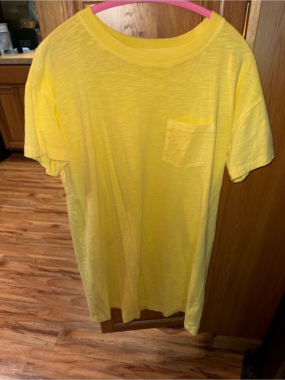 Women’s yellow T-shirt dress